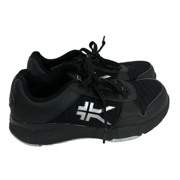 Kuru Quantum Black Logo Leather Lace Up Athletic Shoes Sneakers Womens Size 5.5 - Picture 2 of 12
